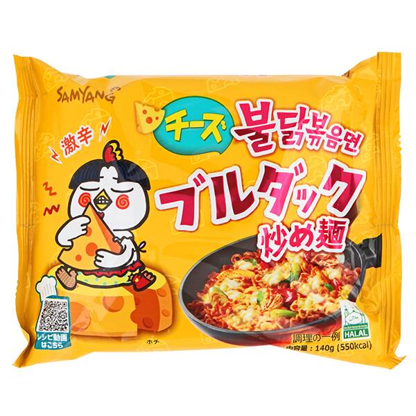 三養 <ﾁｰｽﾞ> ﾌﾞﾙﾀﾞｯｸ炒め麺 (日) 140g