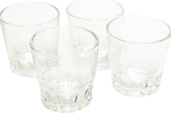 焼酎ｸﾞﾗｽ (ｿｼﾞｭｼﾞｬﾝ) 4個ｾｯﾄ
